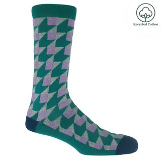 Peper Harow Dimensional Mens Socks - Teal