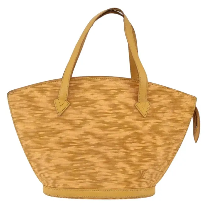 Saint Jacques Epi Leather Yellow Leather Handbag (Pre-Owned)