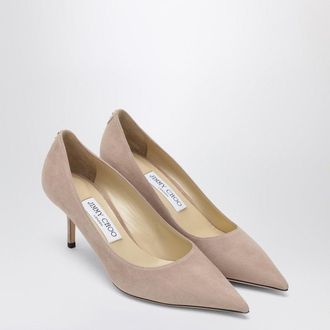 Jimmy Choo London Love 65 Pumps aus hellrosa Wildleder