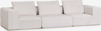 Sklum Sof&aacute; Modular De 3 Piezas En Chenilla Envasado Al Vac&iacute;o Norridge Sklum