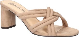 Bella Vita Carmen Slide Sandal in Almond Suede at Nordstrom, Size 9.5