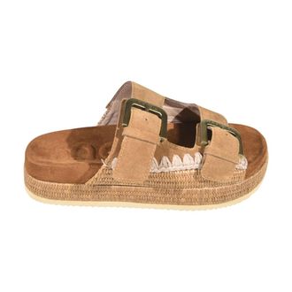 Mou Sliders, female, Brown, Size: 11 US Sandals