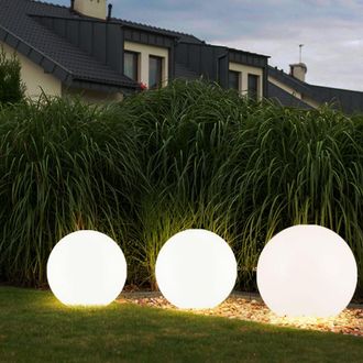 ETC Shop Sfera Luminosa Solare Da Giardino Sfera Luminosa A Led Solare Decorazione Da Giardino Sfera Solare Per Esterni, Con Picchetto, Durata Della Luce Circa