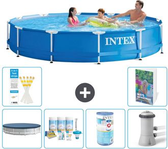 Intex Piscina Con Estructura Redonda - 366x76 Cm - 7-piezas S34