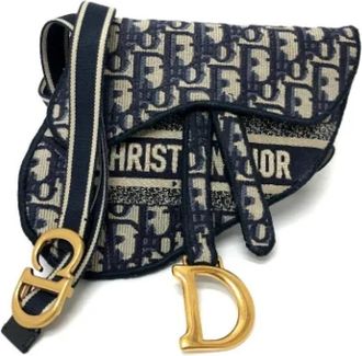 Dior Pre-owned Fabric dior-bags - Dames - Vintage Schoudertas - Blauw - ONE Size - Vintage