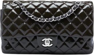 Chanel Pre-owned Classic Flap Shoulder Bag - Dames - Vintage Schoudertas - Paars - ONE Size - Leer - Vintage