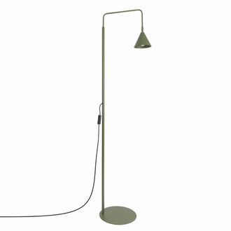 Sollux Lighting L&aacute;mpara de pie verde oliva acero alt. 165 cm