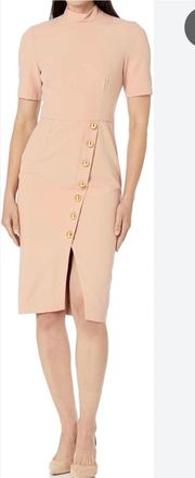 Black Halo Womens Midi Dress In Desert Sand