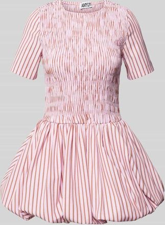 Amy Lynn Cocktailkleid mit Smok-Details Modell Eleonor in Rosa, Gr&ouml;&szlig;e 34