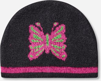 Chopova Lowena Cyber Butterfly Beanie Black / Multicolor