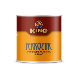 King 8 X Zincante A Freddo Ferrozinc Grigio 0,500 L