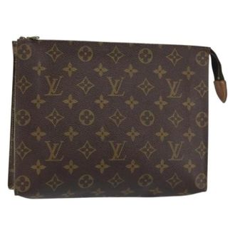 Louis Vuitton Pre-owned Clutches, female, Brown, Size: ONE SIZE Pre-owned Canvas Clutch
