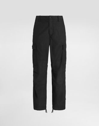 パンツ DOLCE&GABBANA fade black Cargo Painter Cotton cargo pants with branded tag in Black for Men