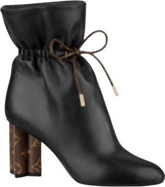Louis Vuitton Black Silhouette Ankle Boots Size 39