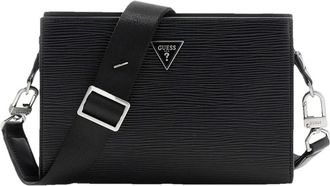 Guess Milano Crossbody - Heren - Schoudertassen - Zwart - ONE Size - Leer - Tassen