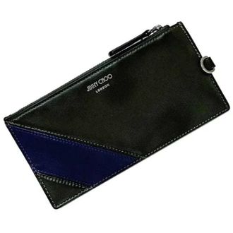 Jimmy Choo London Pre-owned Wallets, female, Blue, Size: ONE SIZE Pre-owned Leather Wallet