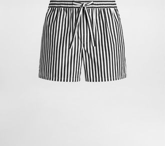 Dolce & Gabbana Striped Poplin Bermuda Shorts - Man Pants And Shorts Multicolor 44