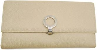 Bulgari Portafoglio Lungo Vintage Pre-owned - - Pre-owned - Donna - Beige - ONE SIZE