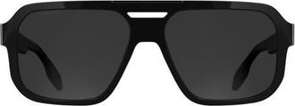 Canada Goose 59mm Modified Rectangular Sunglasses in Black at Nordstrom