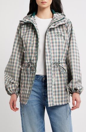 Damson Madder Liu Check Raincoat in Multi at Nordstrom, Size 12
