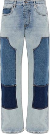 Off-white Straight-leg Jeans - Dames - Regular Fit Jeans - Blauw - W29 - Katoen - Jeans
