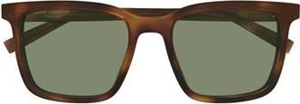 Saint Laurent 54mm Square Sunglasses in Havana at Nordstrom