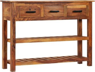 vidaXL Sideboard with 3 Drawers 110x30x80 cm Solid Acacia Wood vidaXL