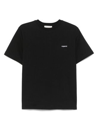 Coperni Black Logo Boxy T-Shirt With White Logo