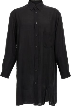 Yohji Yamamoto Camicia con spalle basse - Nero