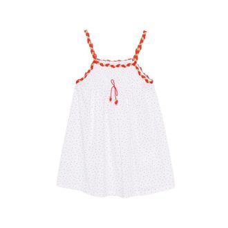 Frankies Bikinis Coppola Polka Dot Strawberry-print Mini Dress