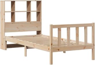 vidaXL Bookcase Bed without Mattress 90x200 cm Solid Wood Pine vidaXL