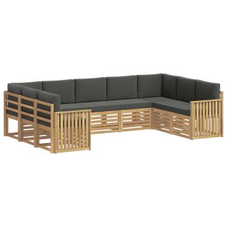vidaXL Juegos De Sof&aacute;s Madera De Acacia S&oacute;lida Vidaxl