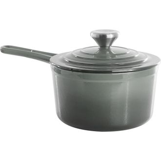 MegaChef 2 Quart Enameled Cast Iron Sauce Pan in Gray at Nordstrom