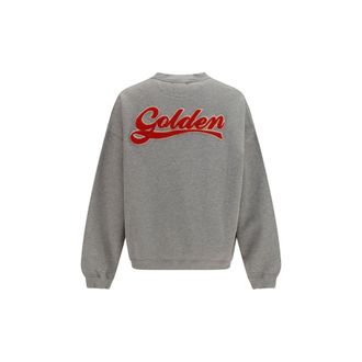 Golden Goose Oversized Cotton Crewneck Sweatshirt - Gray