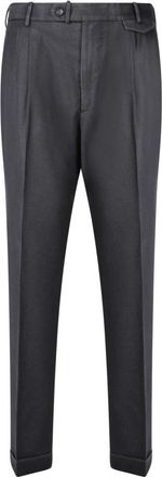Dell'Oglio Mario Mid-rise Broeken - Heren - Nette broeken - Grijs - M - Wol - Broeken