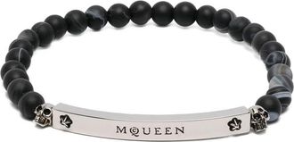 Alexander McQueen Skull-detail Beaded Bracelet