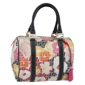 Fendi Pre-owned Handbags, female, Multicolor, Size: ONE SIZE Pre-owned Vintage Boston Bag