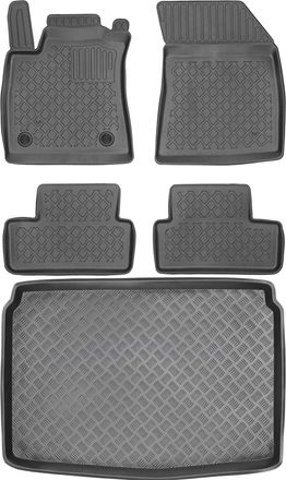 OEM Juego De Alfombrillas Para Renault Megane Iv Hatchback De 2015: Alfombrilla Para Coche + Alfombrilla Para Maletero