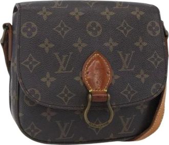 Louis Vuitton Pre-owned Cross Body Bags, female, Brown, Size: ONE SIZE Pre-owned Vintage Canvas Cross Body Bag