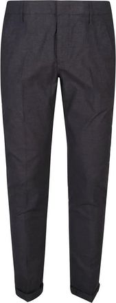 Dondup Zwarte Gaubert Pantalon - Heren - Nette broeken - Zwart - W34 - Katoen - Broeken