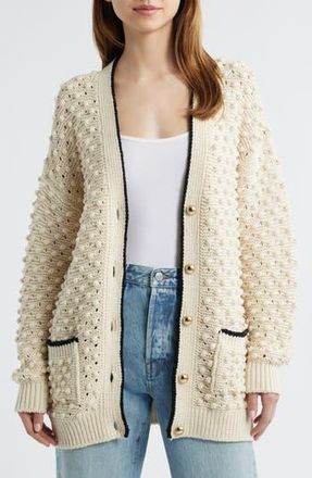 Frame Denim The Bauble Cotton Cardigan in Cream at Nordstrom Rack, Size X-Small