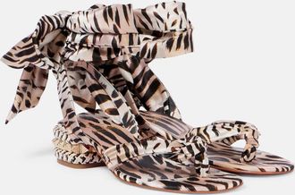 Christian Louboutin Sandali Pyra Du Desert 30 in crêpe di raso