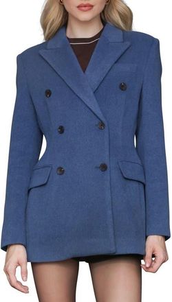 Avec Les Filles Hourglass Blazer Coat in Bluestone at Nordstrom, Size X-Small