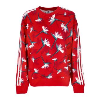 adidas Hoodies & sweatvesten, Heren, Rood, S, Katoen, Lichtgewicht Crewneck Sweatshirt Power Red