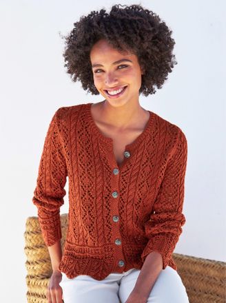 Heine Ajourstrickjacke