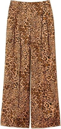 Twinset Stijlvolle Broek Set - Dames - Wijde Broeken - Bruin - M - Broeken