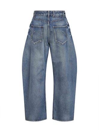 Alaia Womens Jeans Rodeo Faded Blue Denim Cotton