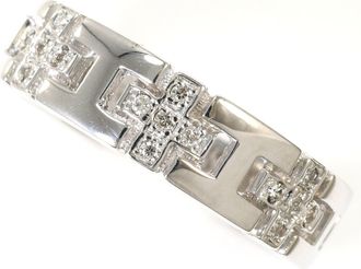 C&A White Gold White Gold (14K) Band Ring (Pre-Owned)