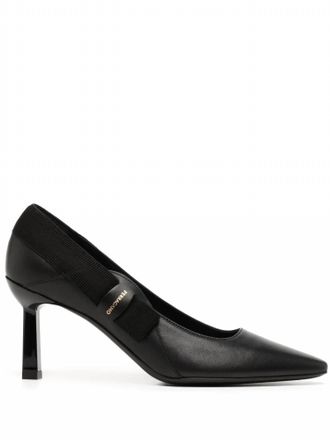 Ferragamo Womens Vissia Leather Pumps In Black