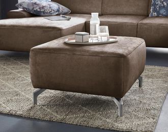 Sit&more Hocker »Gizeh« Fusshöhe 12 cm, wahlweise in 2 unterschiedlichen Fussfarben